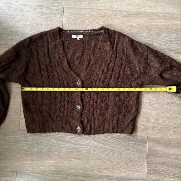 Women's Brown Cardigan - Picture 6 of 7